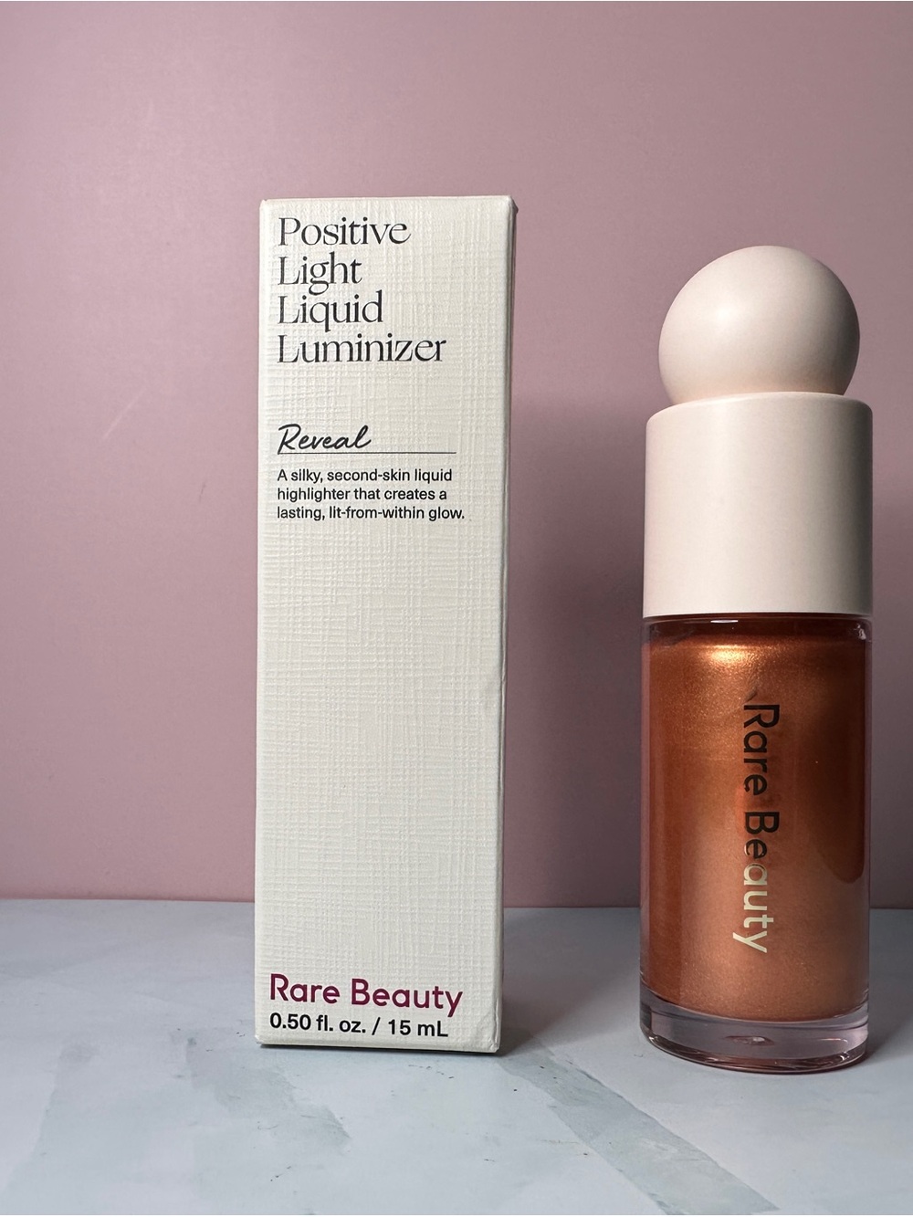 Rare Beauty Positive Light Liquid Luminizer - REVEAL Copper Shimmer